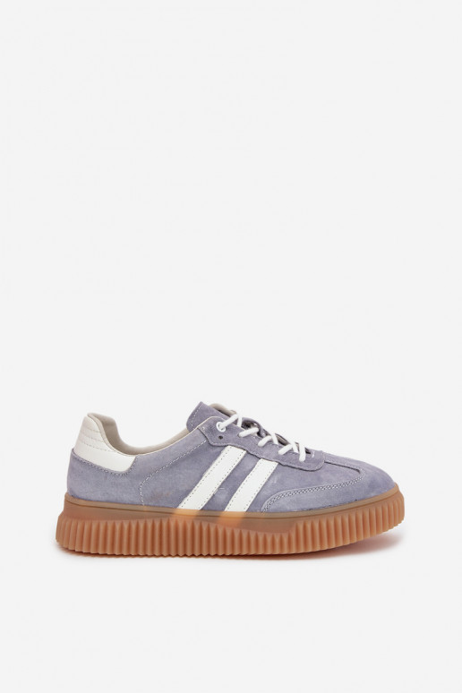 Zapatillas de ante azules con plataforma Tai turirisae