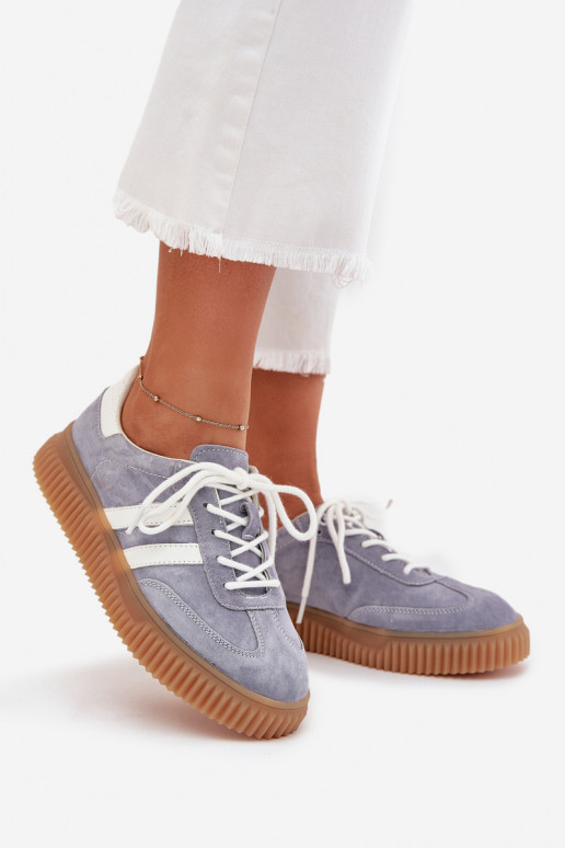 Zapatillas de ante azules con plataforma Tai turirisae