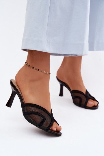 Zapatillas de tacón Starla en negro