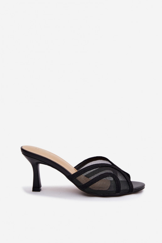 Zapatillas de tacón Starla en negro