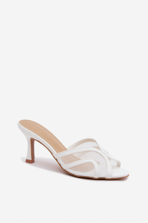 Zapatillas de tacón Starla en blanco