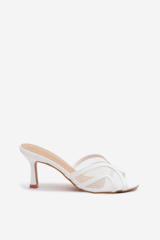 Zapatillas de tacón Starla en blanco