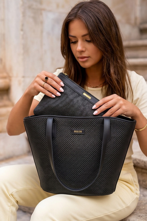 Bolso/bolsa con neceser Big Star RR574071 negro