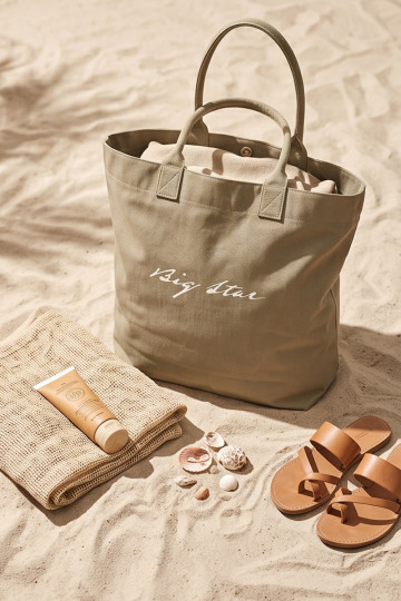 Bolso de tela/bolsa Big Star RR574235 arena oscura