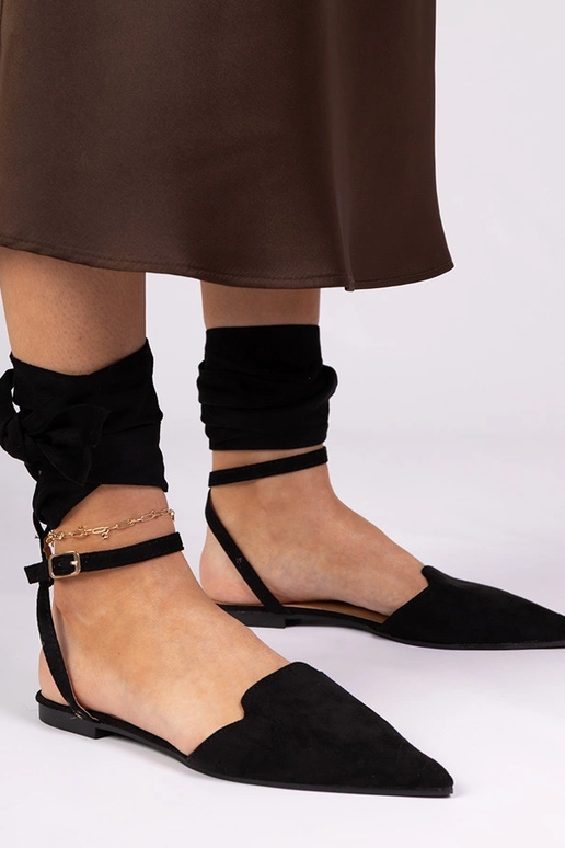 Mules negras de tacón plano Mella