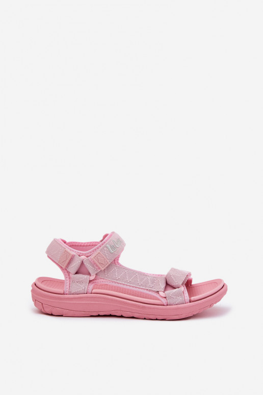 Sandalias rosas para mujer con cierres adhesivos Lee Cooper LCIN-25-34-3561L