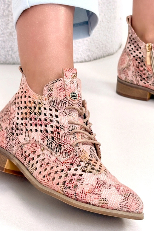 Botines perforados multicolores Potocki
