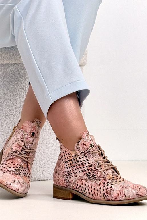 Botines perforados multicolores Potocki