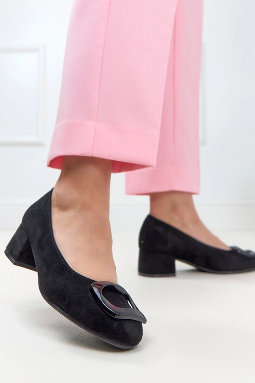 Zapatos negros con plantilla de cuero Potocki