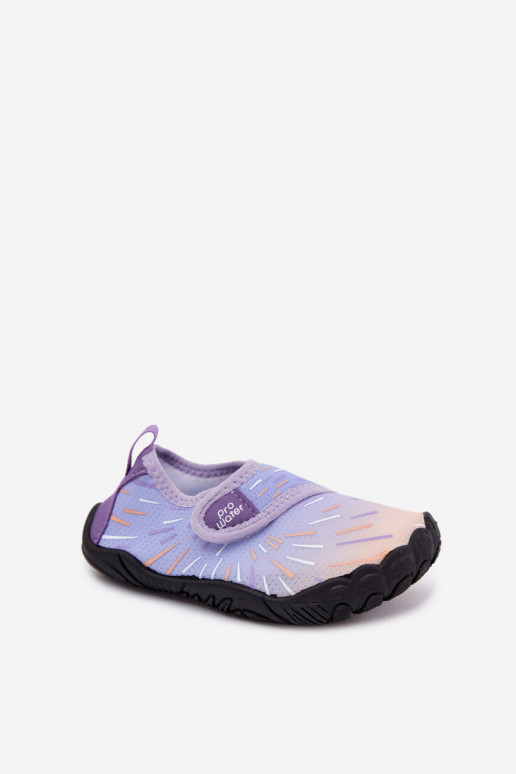 Zapatos infantiles morados con cierres adhesivos PROINATER PRO-26-48-103K