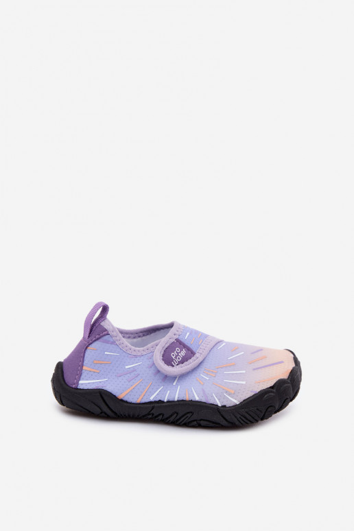 Zapatos infantiles morados con cierres adhesivos PROINATER PRO-26-48-103K
