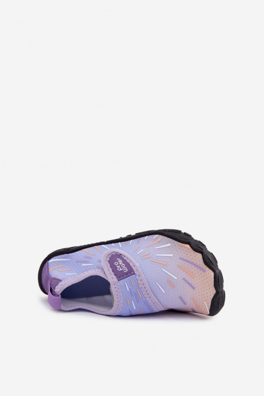Zapatos infantiles morados con cierres adhesivos PROINATER PRO-26-48-103K