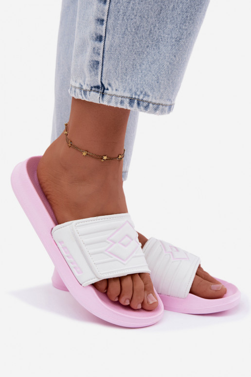 zapatillas de mujer LOTTO FLYDE 2400941U-4110 rosa-el color blanco