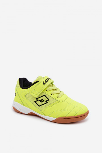Zapatos deportivos infantiles amarillos neón LOTTO INHIZZER 2600120K