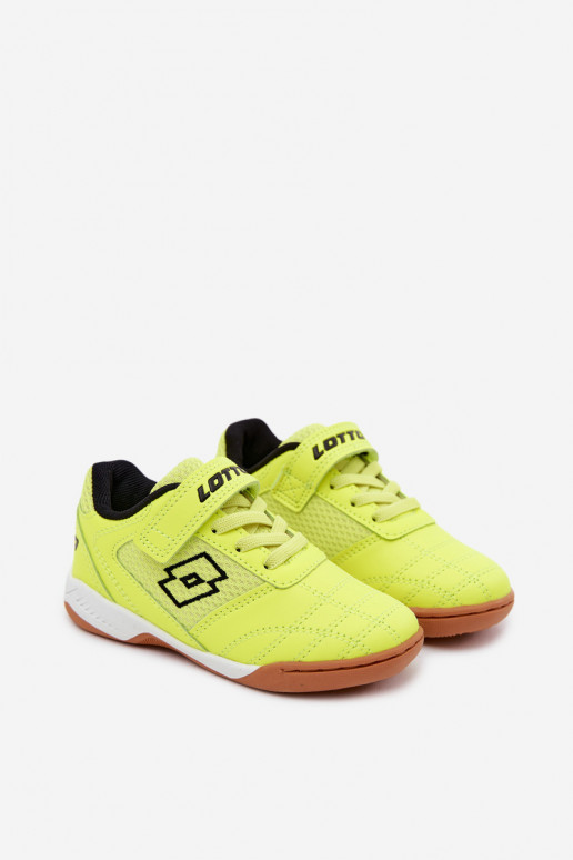 Zapatos deportivos infantiles amarillos neón LOTTO INHIZZER 2600120K