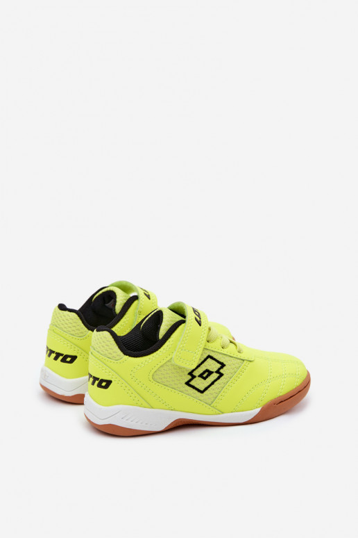 Zapatos deportivos infantiles amarillos neón LOTTO INHIZZER 2600120K