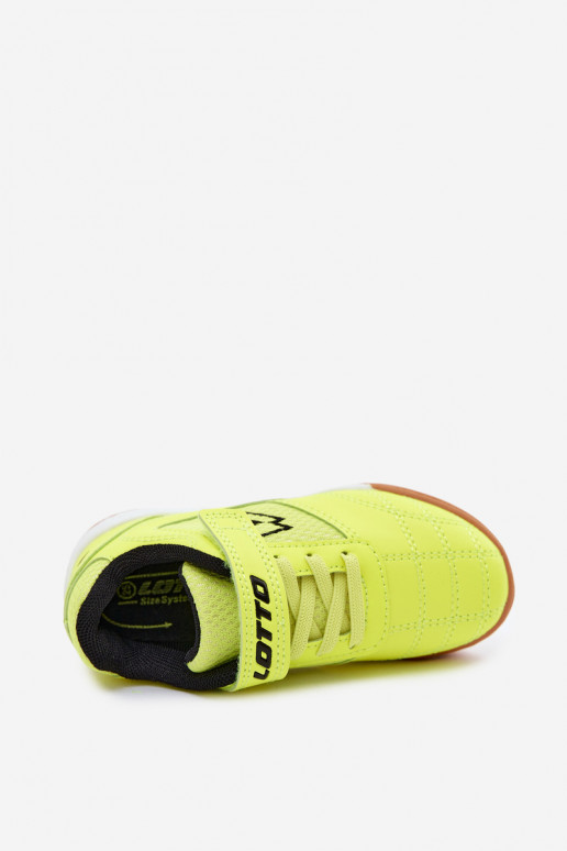 Zapatos deportivos infantiles amarillos neón LOTTO INHIZZER 2600120K