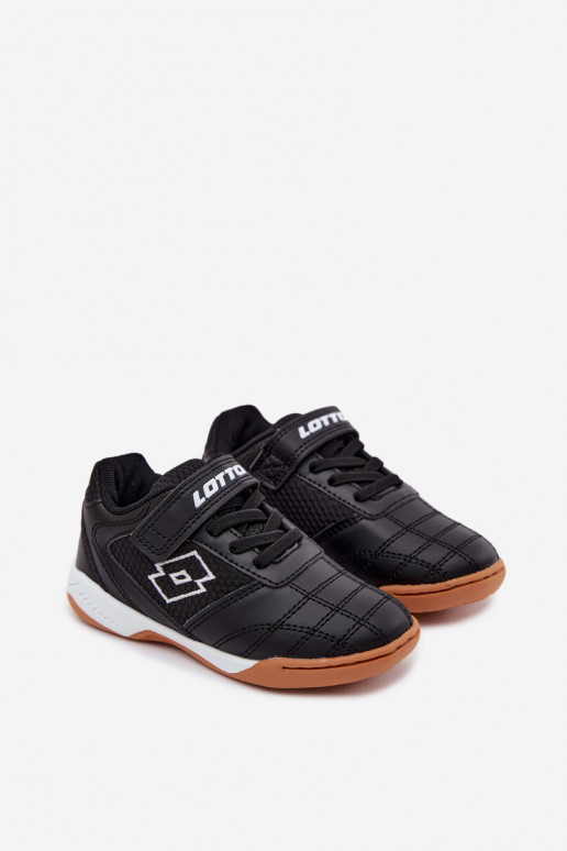 Zapatos deportivos infantiles negros LOTTO INHIZZER 2600120K