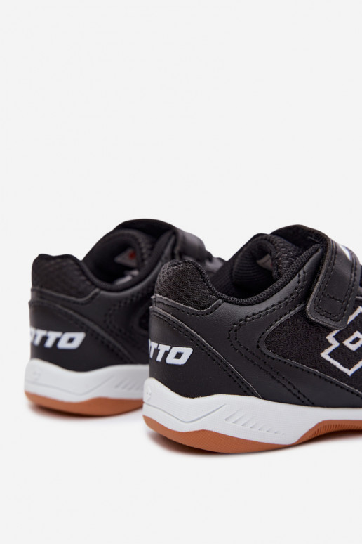 Zapatos deportivos infantiles negros LOTTO INHIZZER 2600120K
