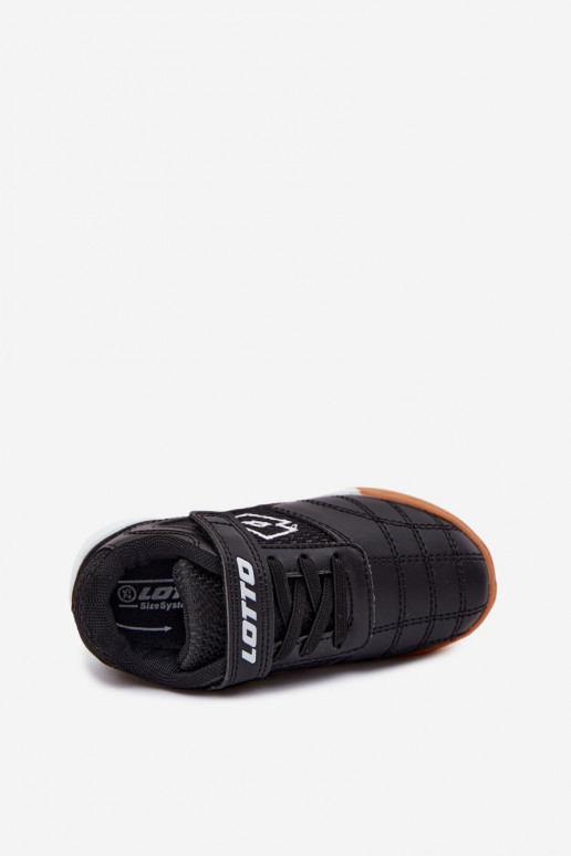 Zapatos deportivos infantiles negros LOTTO INHIZZER 2600120K