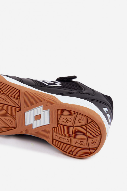 Zapatos deportivos infantiles negros LOTTO INHIZZER 2600120K