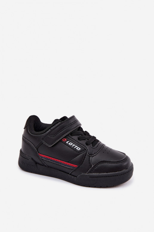 Zapatillas negras infantiles con cierres adhesivos LOTTO NANDU 2600310K