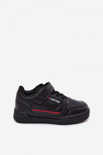 Zapatillas negras infantiles con cierres adhesivos LOTTO NANDU 2600310K 2