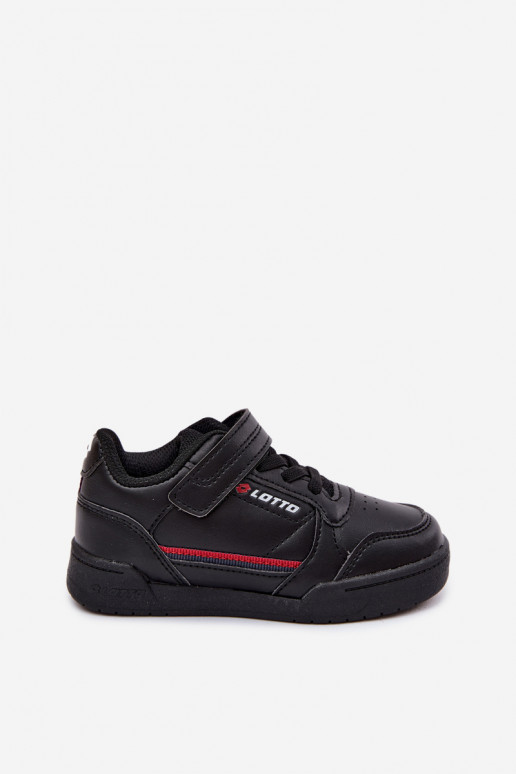 Zapatillas negras infantiles con cierres adhesivos LOTTO NANDU 2600310K