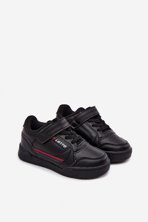 Zapatillas negras infantiles con cierres adhesivos LOTTO NANDU 2600310K