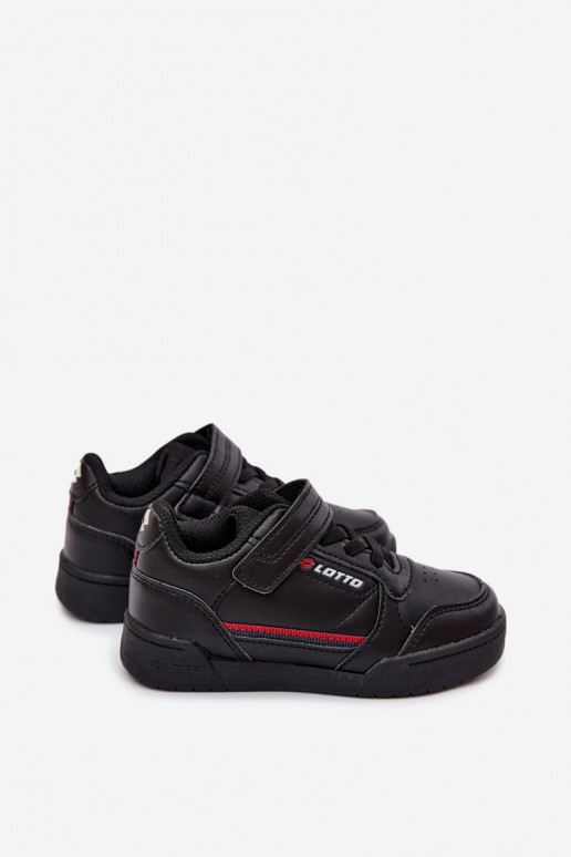 Zapatillas negras infantiles con cierres adhesivos LOTTO NANDU 2600310K