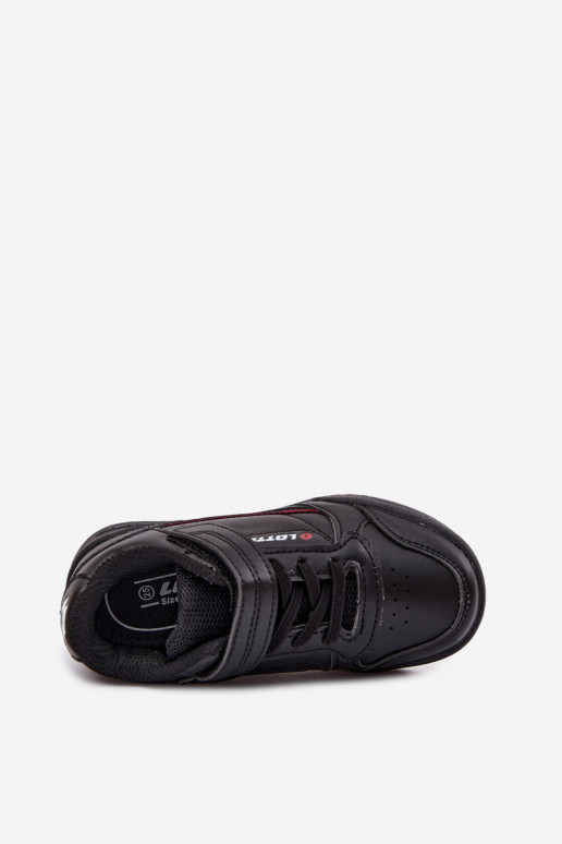 Zapatillas negras infantiles con cierres adhesivos LOTTO NANDU 2600310K