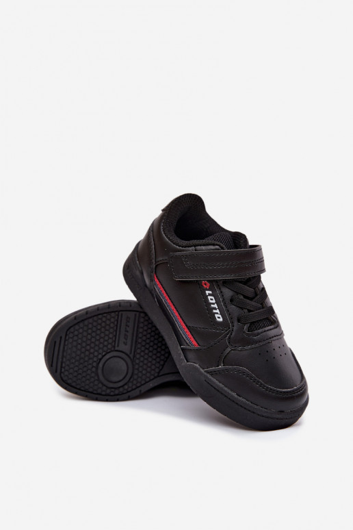 Zapatillas negras infantiles con cierres adhesivos LOTTO NANDU 2600310K