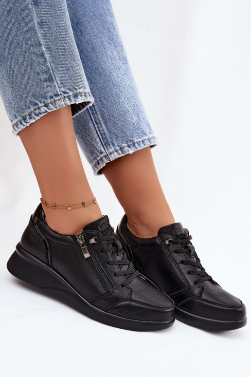 Zapatillas de mujer con plataforma Vinceza 79644 color negro