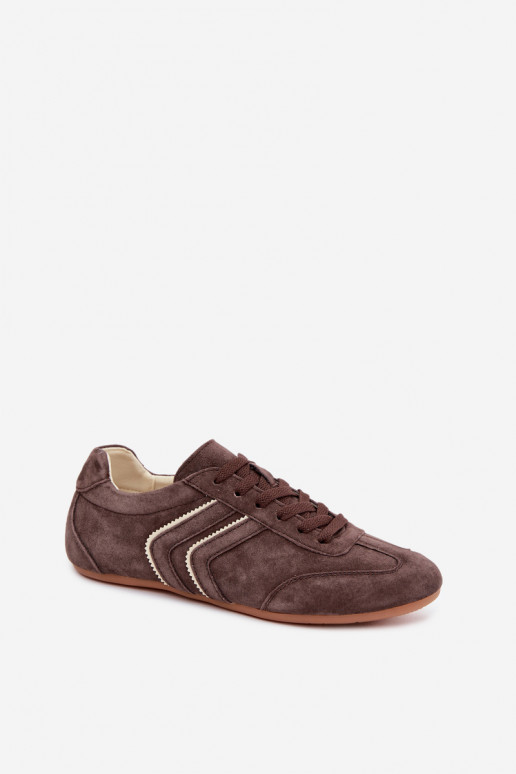 Zapatillas de hombre de ante sintético Sombra color chocolate