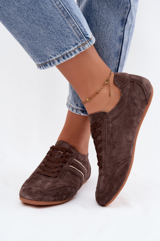 Zapatillas de hombre de ante sintético Sombra color chocolate