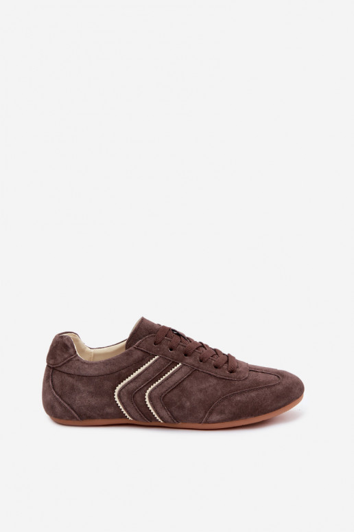 Zapatillas de hombre de ante sintético Sombra color chocolate