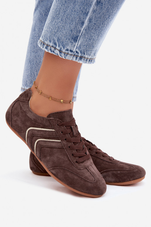 Zapatillas de hombre de ante sintético Sombra color chocolate