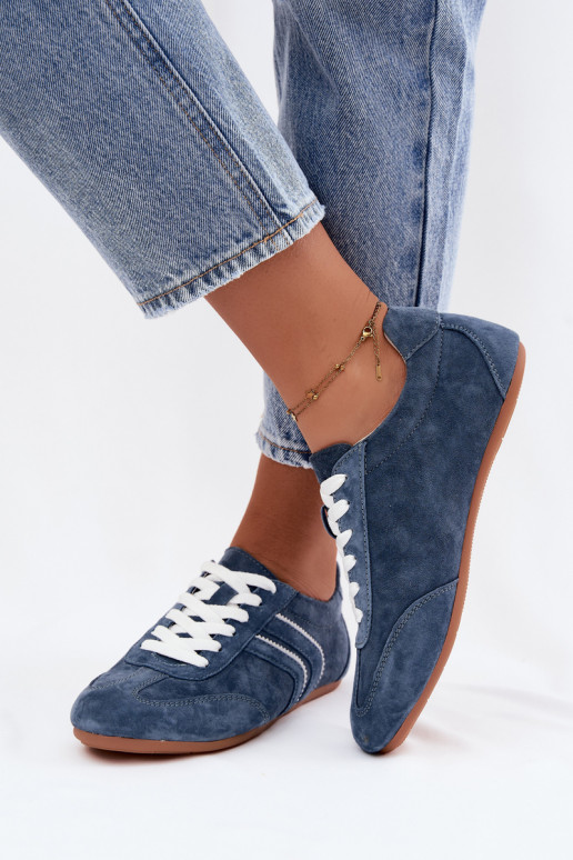 Zapatillas de hombre de ante sintético Sombra color azul
