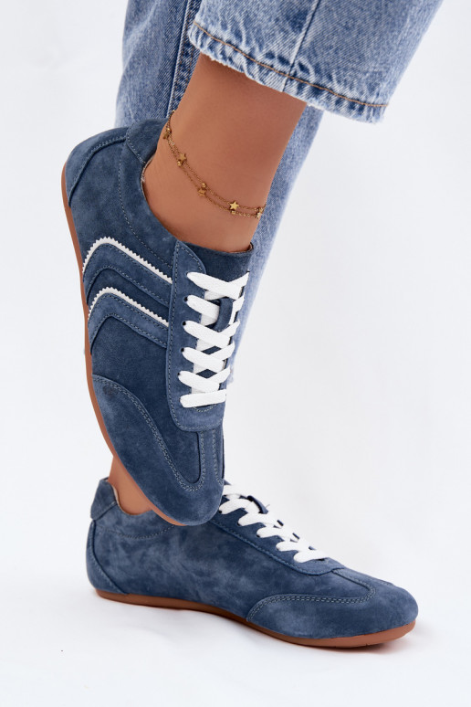 Zapatillas de hombre de ante sintético Sombra color azul