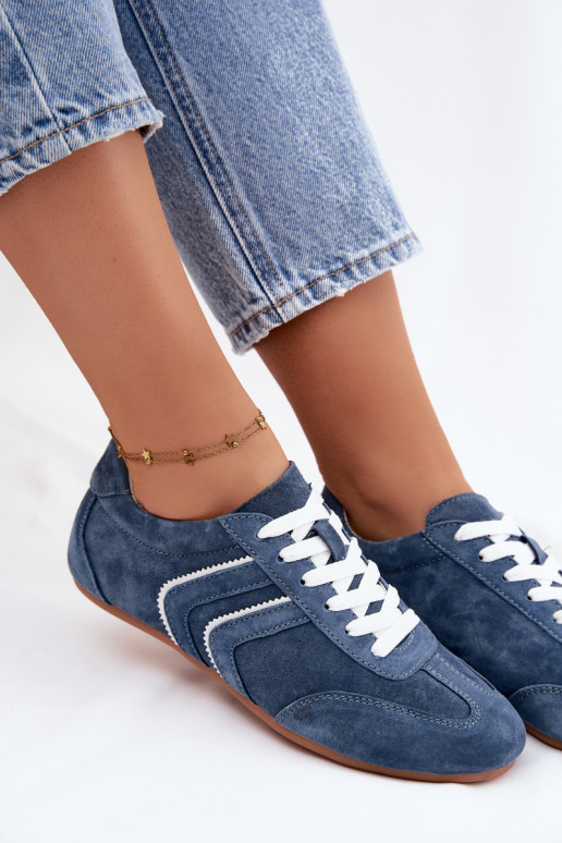 Zapatillas de hombre de ante sintético Sombra color azul