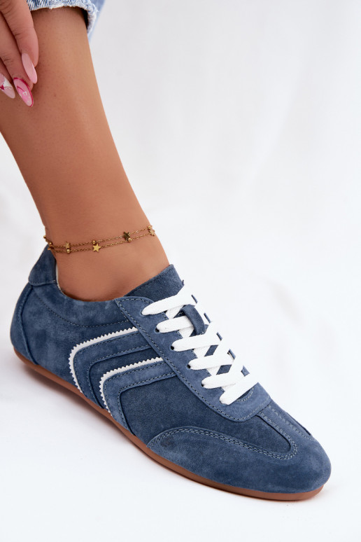 Zapatillas de hombre de ante sintético Sombra color azul