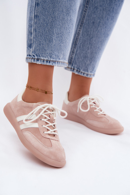 Zapatillas de hombre de ante sintético Ismina color rosa