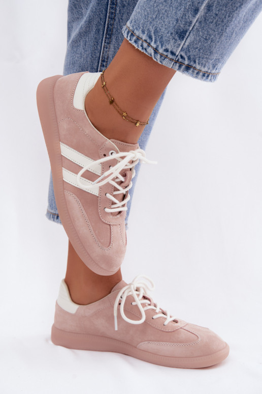 Zapatillas de hombre de ante sintético Ismina color rosa