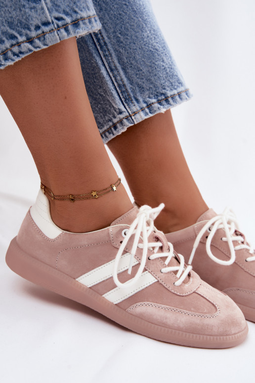 Zapatillas de hombre de ante sintético Ismina color rosa