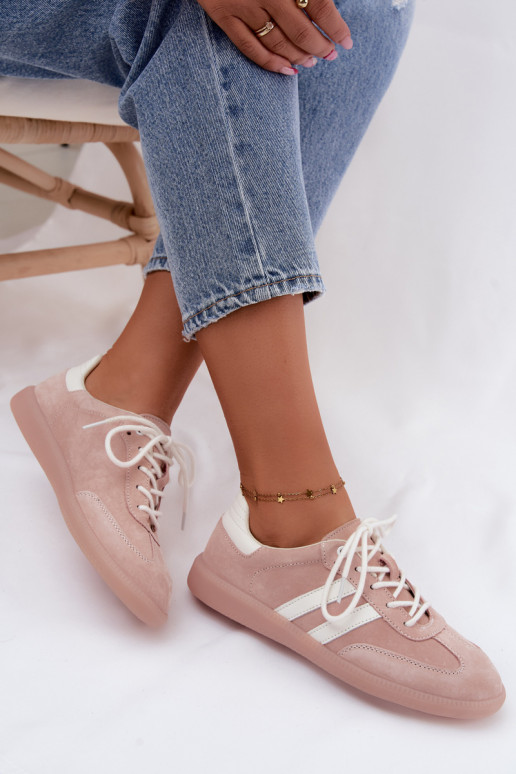 Zapatillas de hombre de ante sintético Ismina color rosa