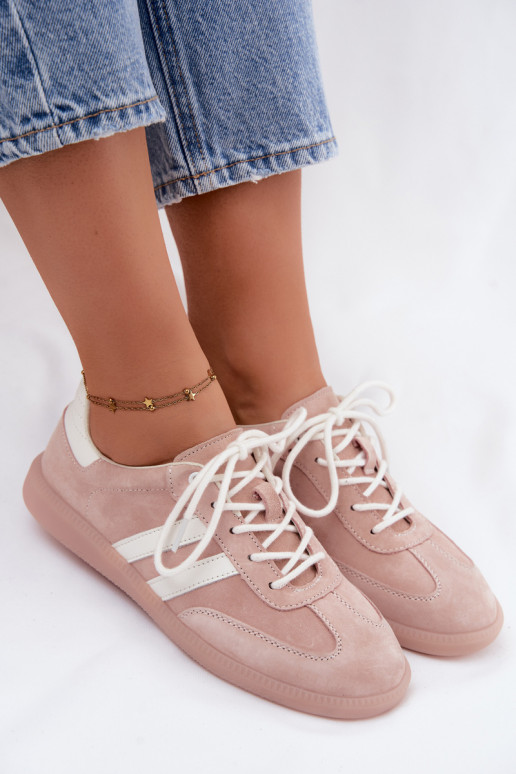Zapatillas de hombre de ante sintético Ismina color rosa