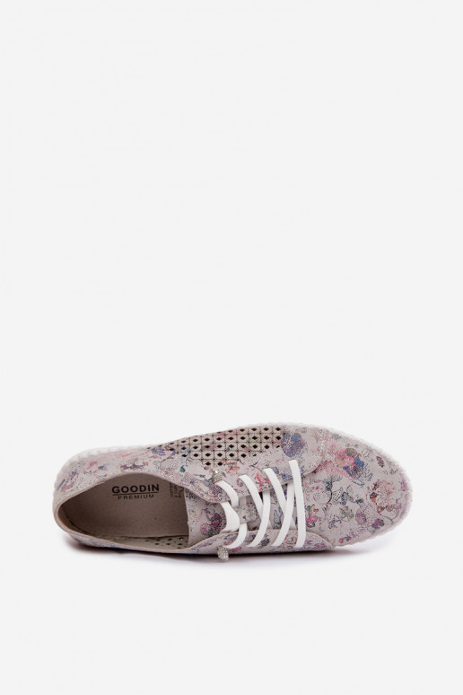 Zapatos estampados con elementos calados de ante sintético en varios colores Tenebra