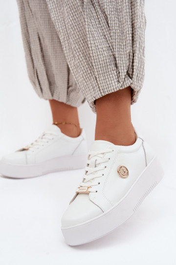 Zapatillas blancas para mujer con plataforma Dainty