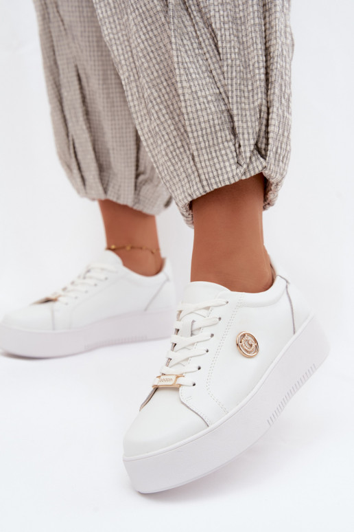 Zapatillas blancas para mujer con plataforma Dainty