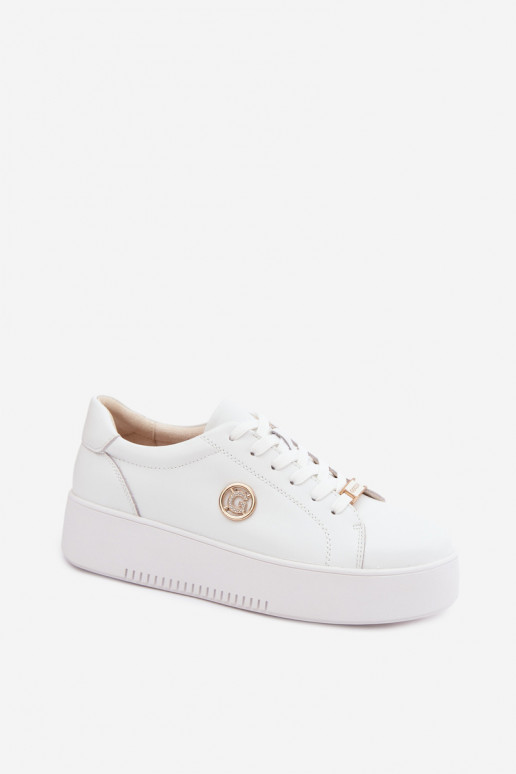 Zapatillas blancas para mujer con plataforma Dainty